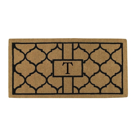 Calloway Mills Monogram Door Mat, Black, Natural, 24 in W x 36 in L 180082436T